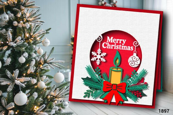 Download Christmas Greeting Card SVG Layered 1897 - Svg Collection