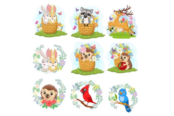 Download Cartoon Autumn Forest Animal Bundle - Forest animal bundle Collection
