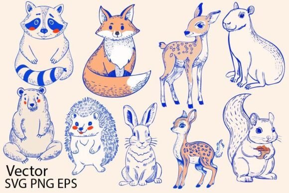 Download Woodland Animals SVG Cute and Funny - Svg Collection