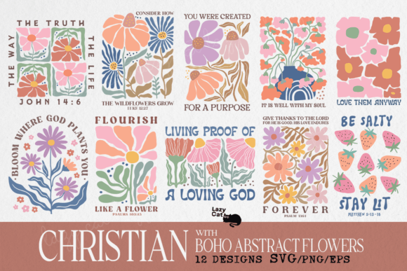 Download Christian Boho Flowers SVG PNG Bundle - Svg Collection