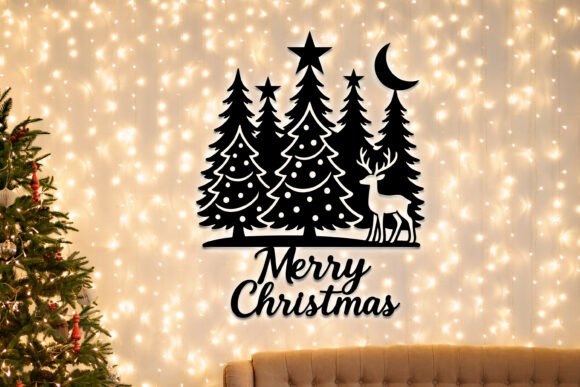 Download Laser Cut Christmas Forest Decor SVG - Svg Collection