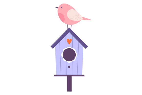 Download Bird Sit on Birdhouse. Nature Love Cute - Bird Collection