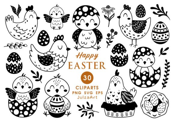 Download Black Easter Chick Clipart, Easter Svg - Svg Collection