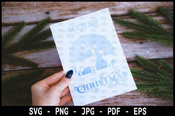 Download Christmas Greeting Card SVG Template - Svg Collection