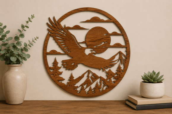 Download American Eagle Wall Art SVG Laser Cut - Eagle Collection