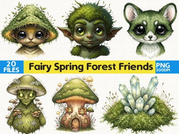 Download Fairy Forest Animal Bundle Cute Fantasy - Forest animal bundle Collection