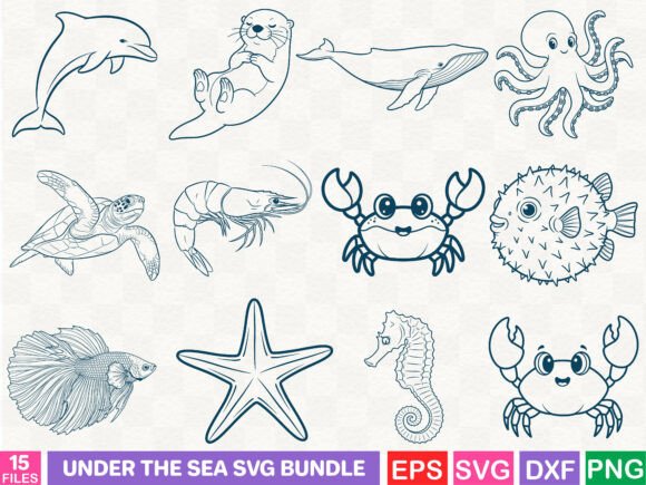 Download Under the Sea SVG Bundle - Svg Collection