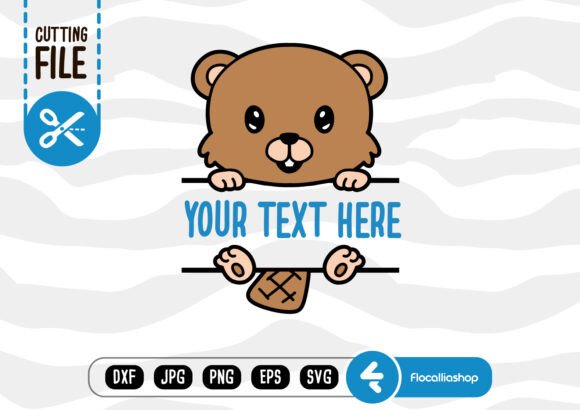 Download Woodland Animal Name Frame - Beaver SVG - Svg Collection