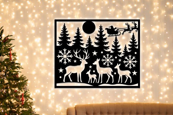 Download Laser Cut Christmas Forest Decor SVG - Svg Collection