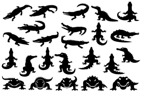 Download Crocodile Silhouette SVG - Svg Collection