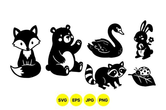Download Forest Animal Silhouettes SVG - Svg Collection