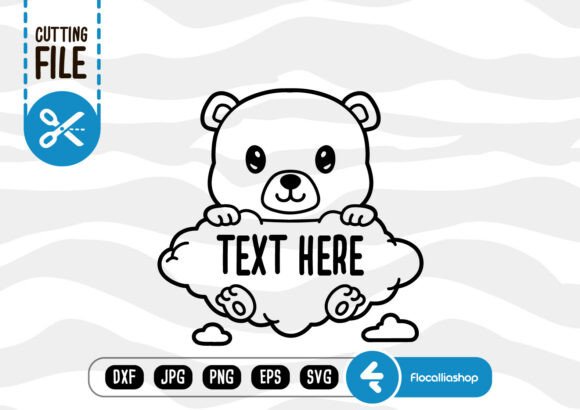 Download Woodland Name Frame Art, Bear SVG - Svg Collection