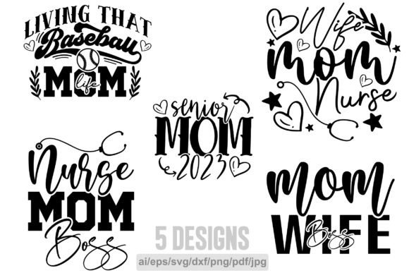 Download Mom Bundle Svg, Png for Any Merchandise - Svg Collection