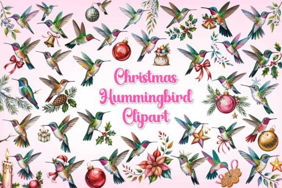 Download Christmas Hummingbird Clipart - Bird Collection