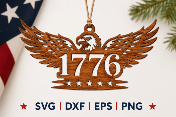 Download 1776 Eagle Ornament SVG - Eagle Collection